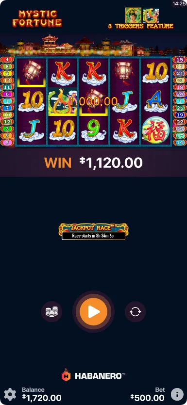 Big win Mystic Fortune