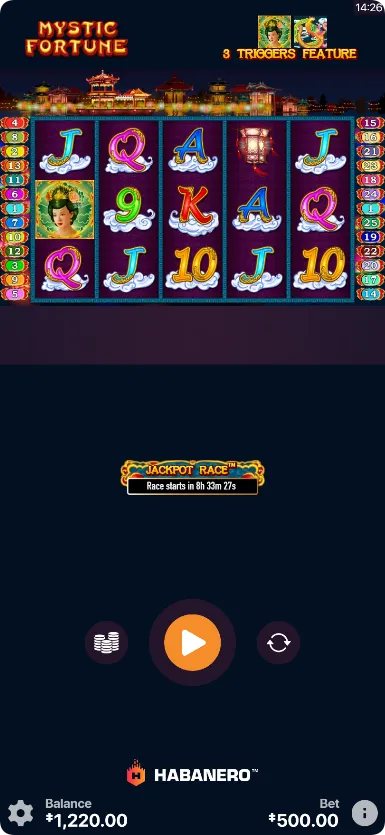 Scatter symbols in Mystic Fortune